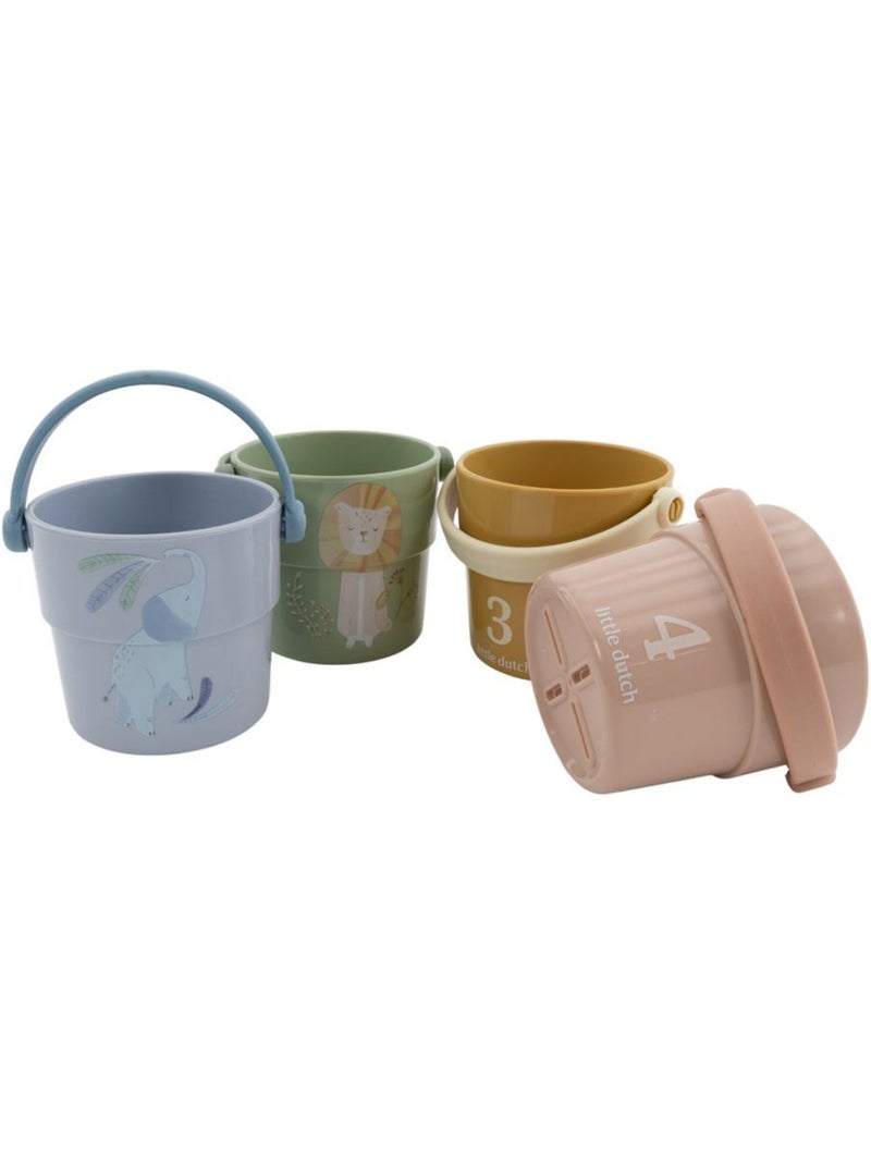 Gobelets de bain safari friends Vert - Kiabi