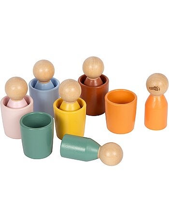 Gobelets de tri Montessori avec figurines