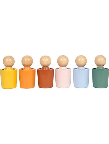 Gobelets de tri Montessori avec figurines