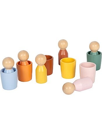 Gobelets de tri Montessori avec figurines