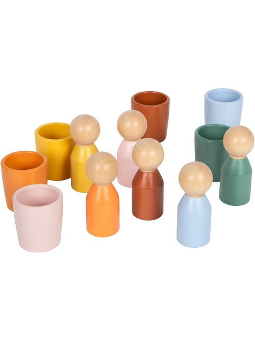 Gobelets de tri Montessori avec figurines - Kiabi