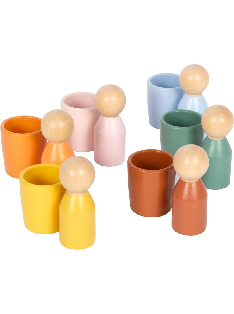 Gobelets de tri Montessori avec figurines Beige - Kiabi