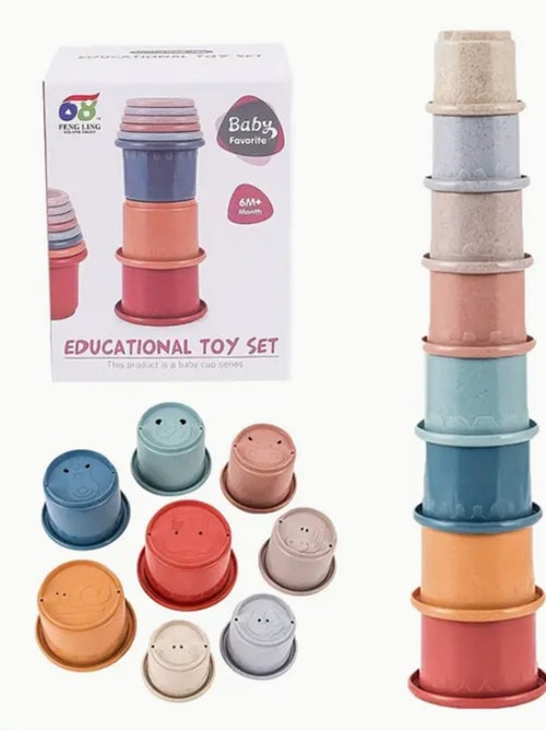 Gobelets d'empilage bébé Les Chatounets - Kiabi