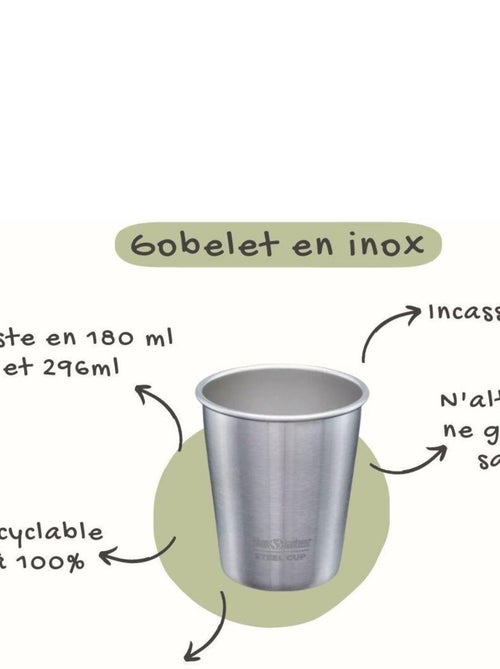 Gobelets en inox 296 ml - Set de 4 - Kiabi