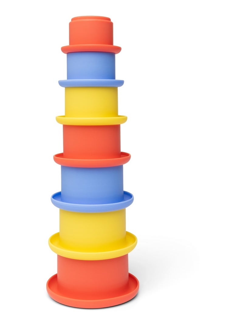 Gobelets gigognes en silicone Rouge - Kiabi