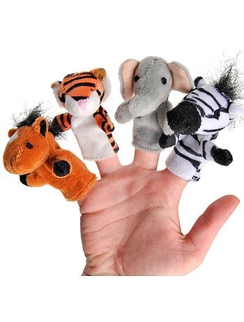 Goki - marionnettes à doigt animaux sauvages