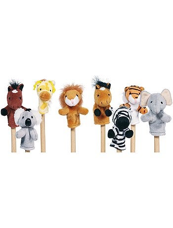 Goki - marionnettes à doigt animaux sauvages