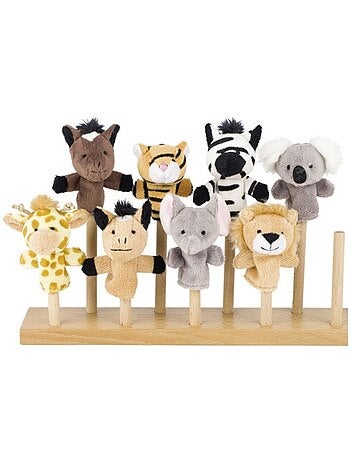 Goki - marionnettes à doigt animaux sauvages