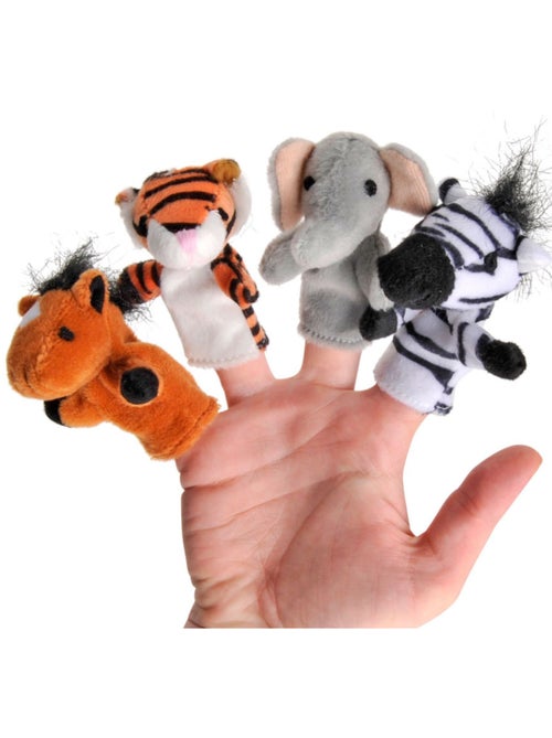 Goki - marionnettes à doigt animaux sauvages - Kiabi Goki - marionnettes à doigt animaux sauvages - Kiabi