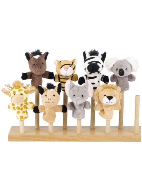 Goki - marionnettes à doigt animaux sauvages - Kiabi Goki - marionnettes à doigt animaux sauvages - Kiabi