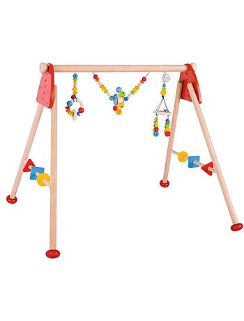 'goki' baby gym - arc-en-ciel bois