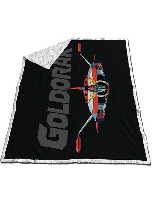 Goldorak couverture polaire reversible 130x170 cm noire - Kiabi