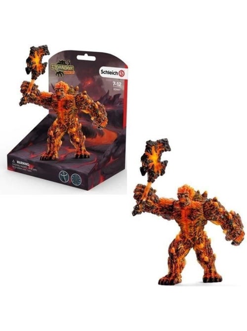 Golem de lave avec arme, schleich 42447 eldrador creature, figurine d'action très durable, dès 7 ans - Kiabi