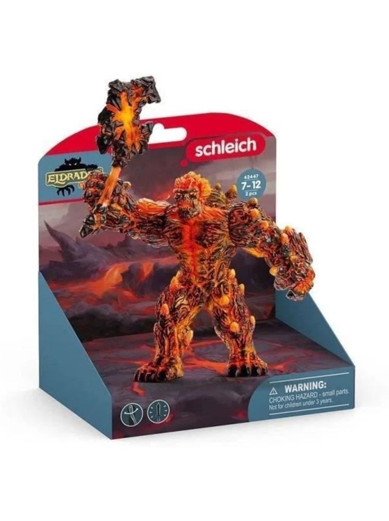 Golem de lave avec arme, schleich 42447 eldrador creature, figurine d'action très durable, dès 7 ans Orange - Kiabi