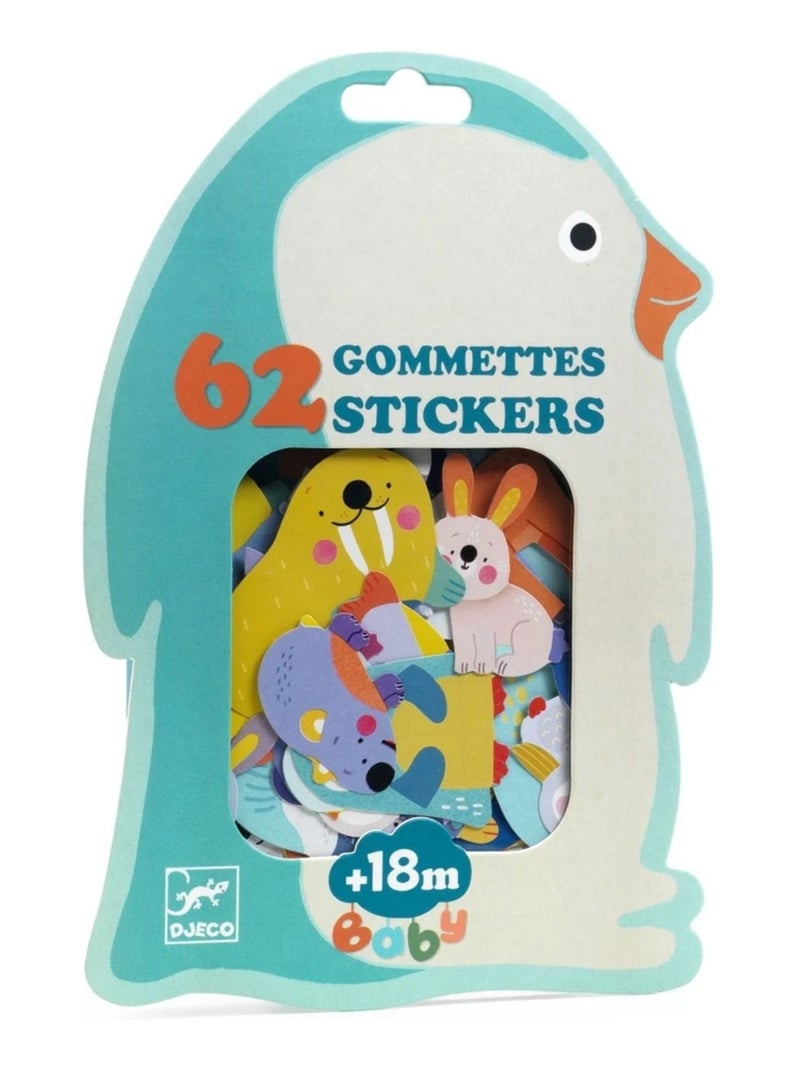 Gommettes Animaux de la banquise Multicolore - Kiabi