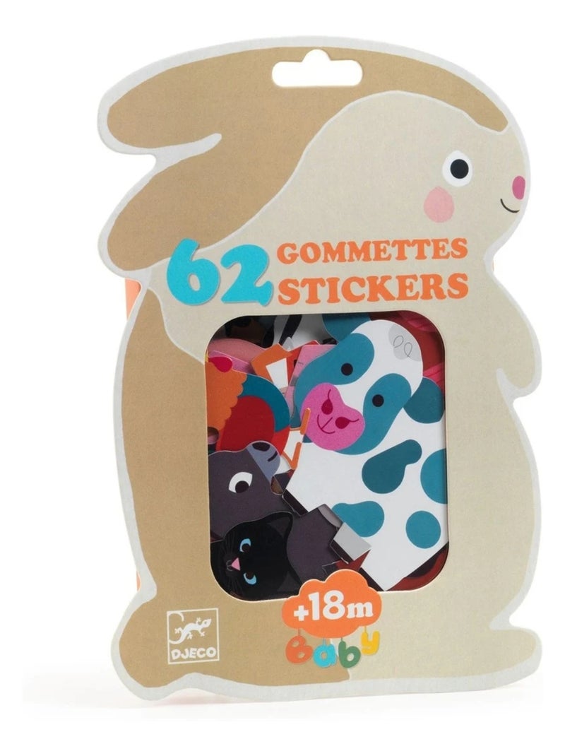 Gommettes Animaux de la ferme Multicolore - Kiabi