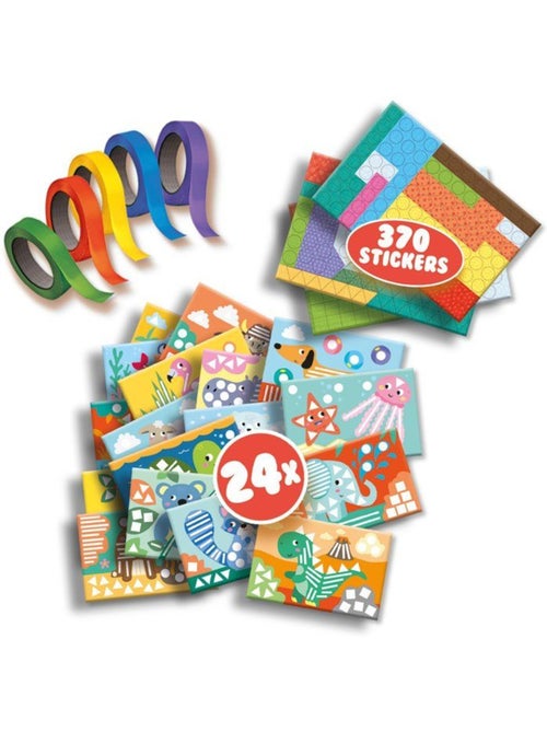 Gommettes : J'apprends à coller et à reconnaître les formes - Kiabi