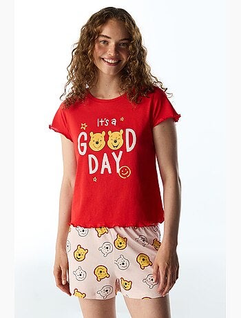 Good day ensemble de pyjama à motif ours, manches courtes penti