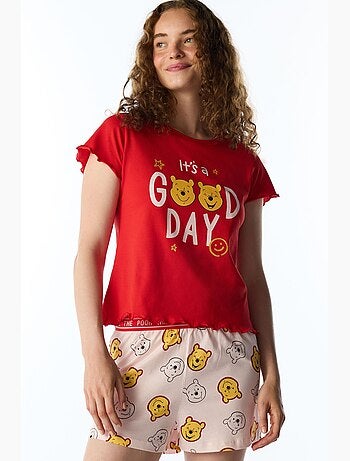 Good day ensemble de pyjama à motif ours, manches courtes penti
