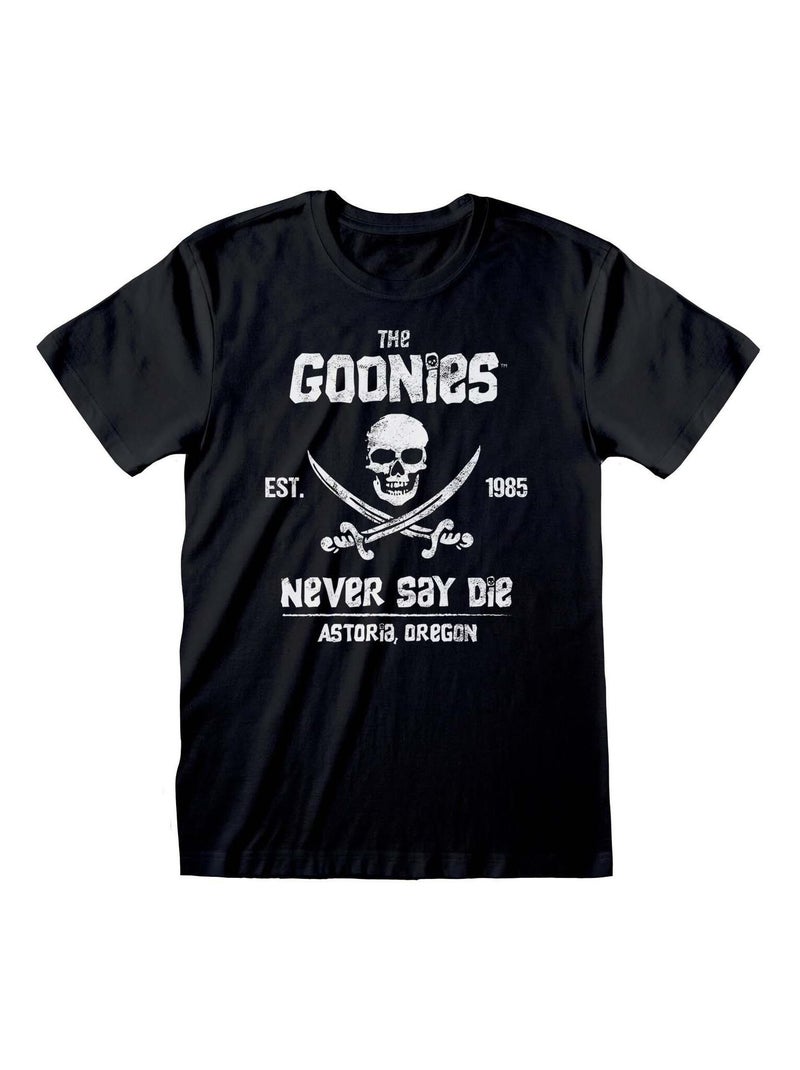 Goonies - T-shirt NEVER SAY DIE Noir - Kiabi