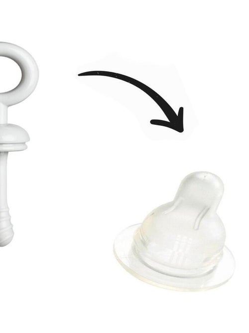 Goupillon biberon en caoutchouc Gris - Kiabi