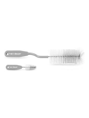 Goupillon rotatif pour biberon + goupillon tétines