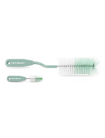 Goupillon rotatif pour biberon + goupillon tétines