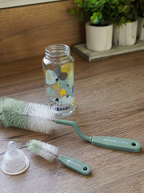 Goupillon rotatif pour biberon + goupillon tétines - Kiabi