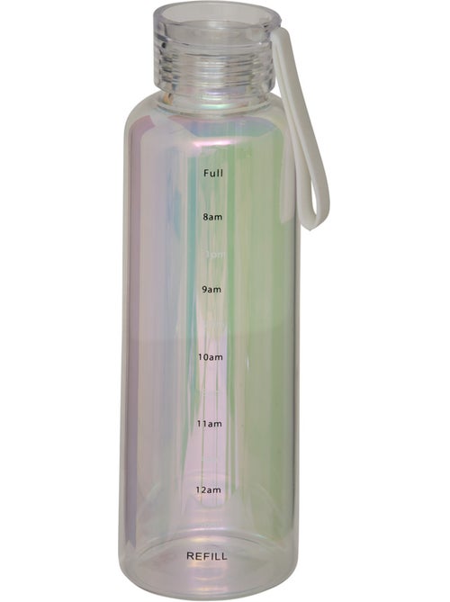 Gourde 0,66L avec indicateur horaire en verre - Kiabi