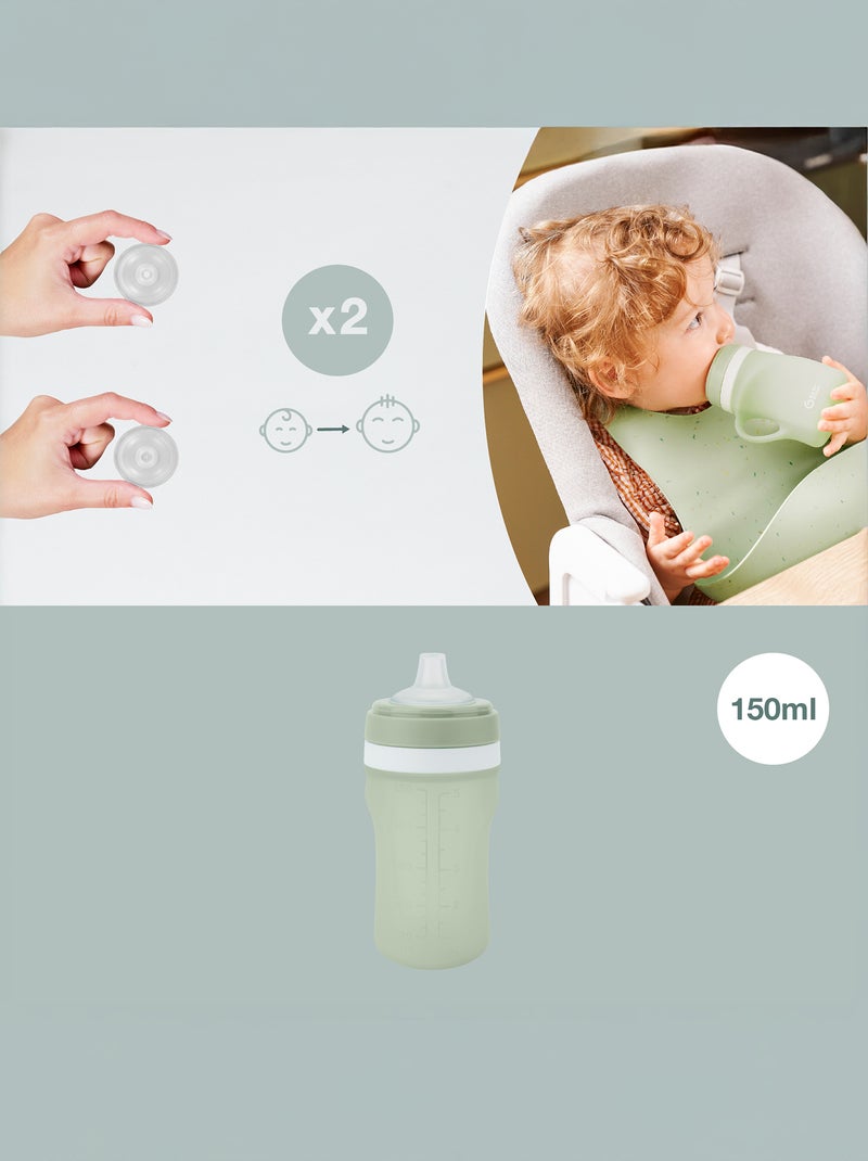 Gourde 150 ml en silicone 'Babymoov' Vert - Kiabi