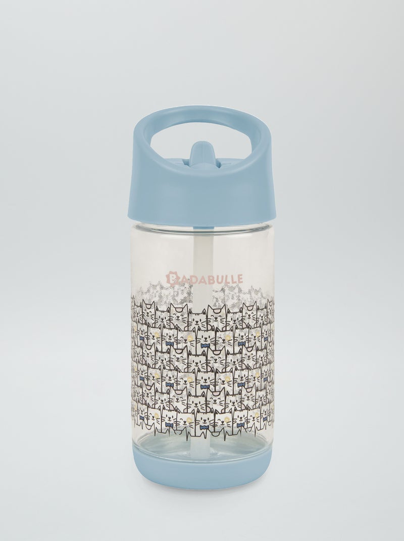Gourde 350 ml avec paille 'Badabulle' bleu - Kiabi