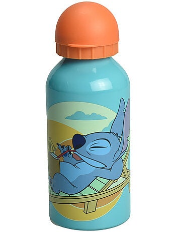 Gourde aluminium 40 cl 'Lilo & Stitch' – bouchon anti-fuites orange