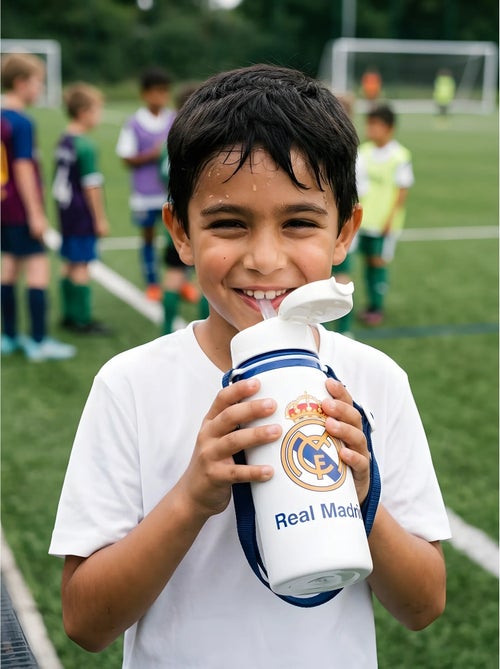 Gourde aluminium 600 ml avec sangle real madrid - Kiabi