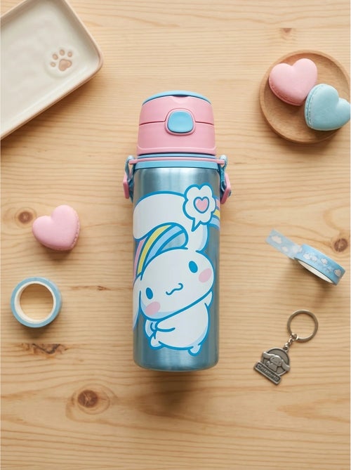 Gourde aluminium 600ml avec poignée hello kitty cinnamoroll sanrio - Kiabi