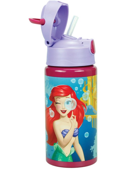 Gourde aluminium 'La Petite Sirène' Ariel 500 ml avec paille Disney Princess - Kiabi Gourde aluminium 'La Petite Sirène' Ariel 500 ml avec paille Disney Princess - Kiabi