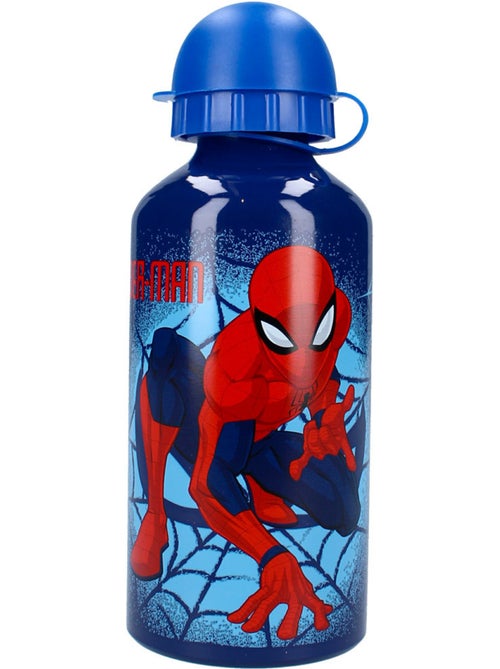 Gourde aluminium Spider-Man 'Let’s Eat!' 500 ml avec poignée - Kiabi