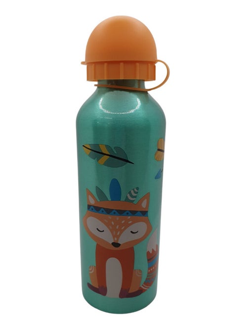 Gourde Animaux Bleue Bouchon Orange - 500 ml - Kiabi
