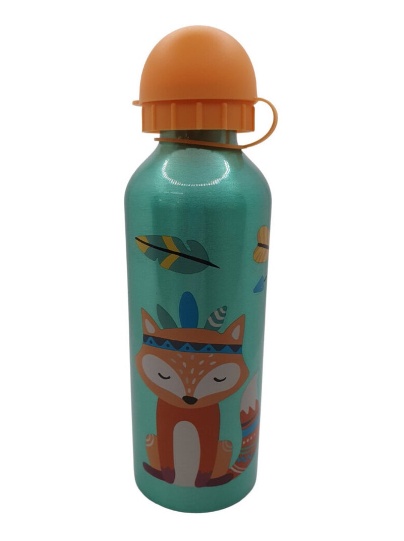 Gourde Animaux Bleue Bouchon Orange - 500 ml Bleu - Kiabi