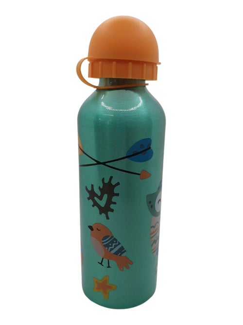 Gourde Animaux Bleue Bouchon Orange - 500 ml - Kiabi