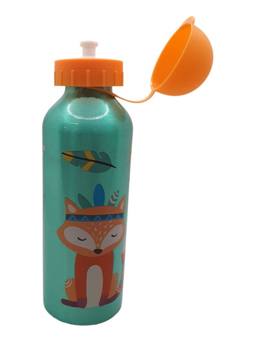 Gourde Animaux Bleue Bouchon Orange - 500 ml - Kiabi