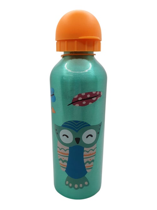 Gourde Animaux Bleue Bouchon Orange - 500 ml - Kiabi
