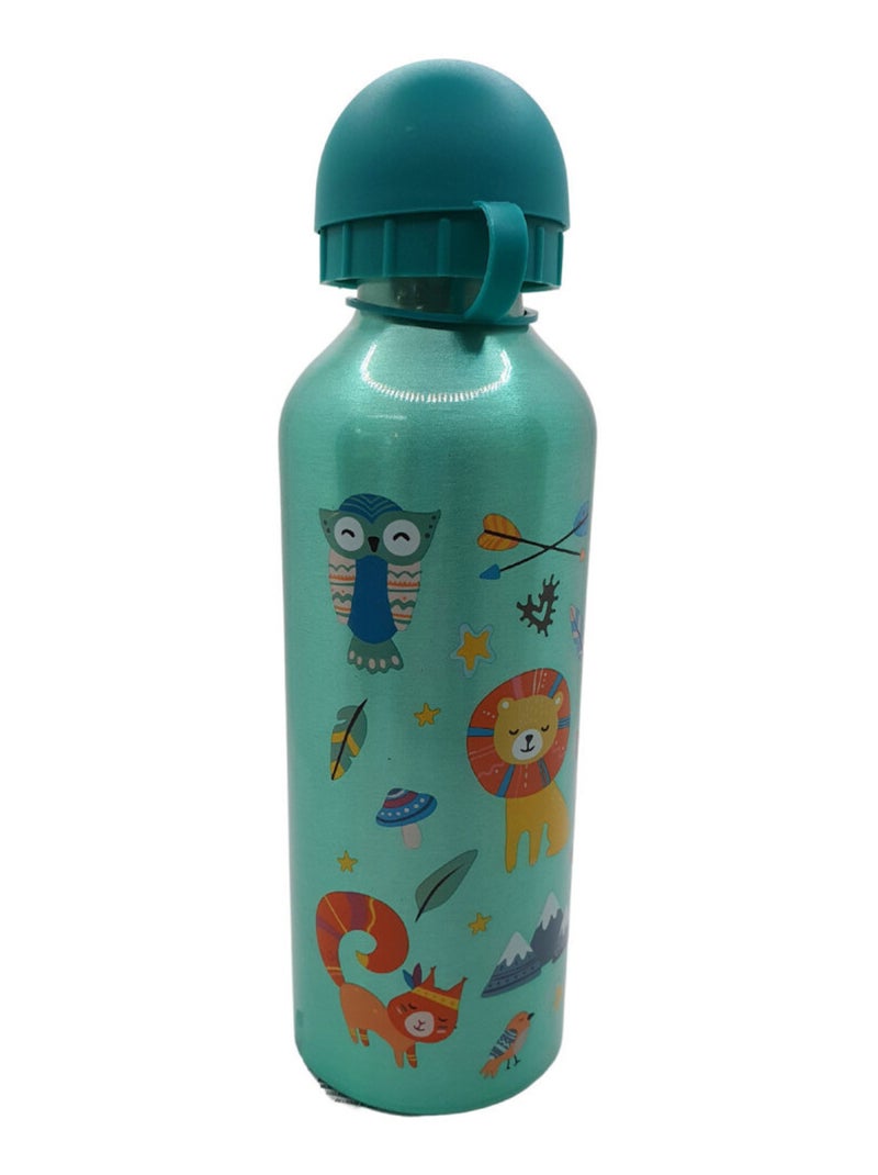 Gourde Animaux Verte Bouchon Bleu - 500 ml Vert - Kiabi