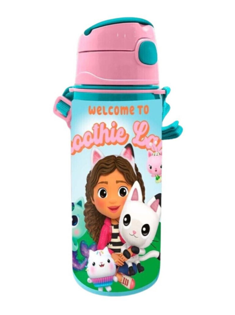 Gourde avec paille intégrée - Gabby Et La Maison Magique - 500 ml Rose - Kiabi