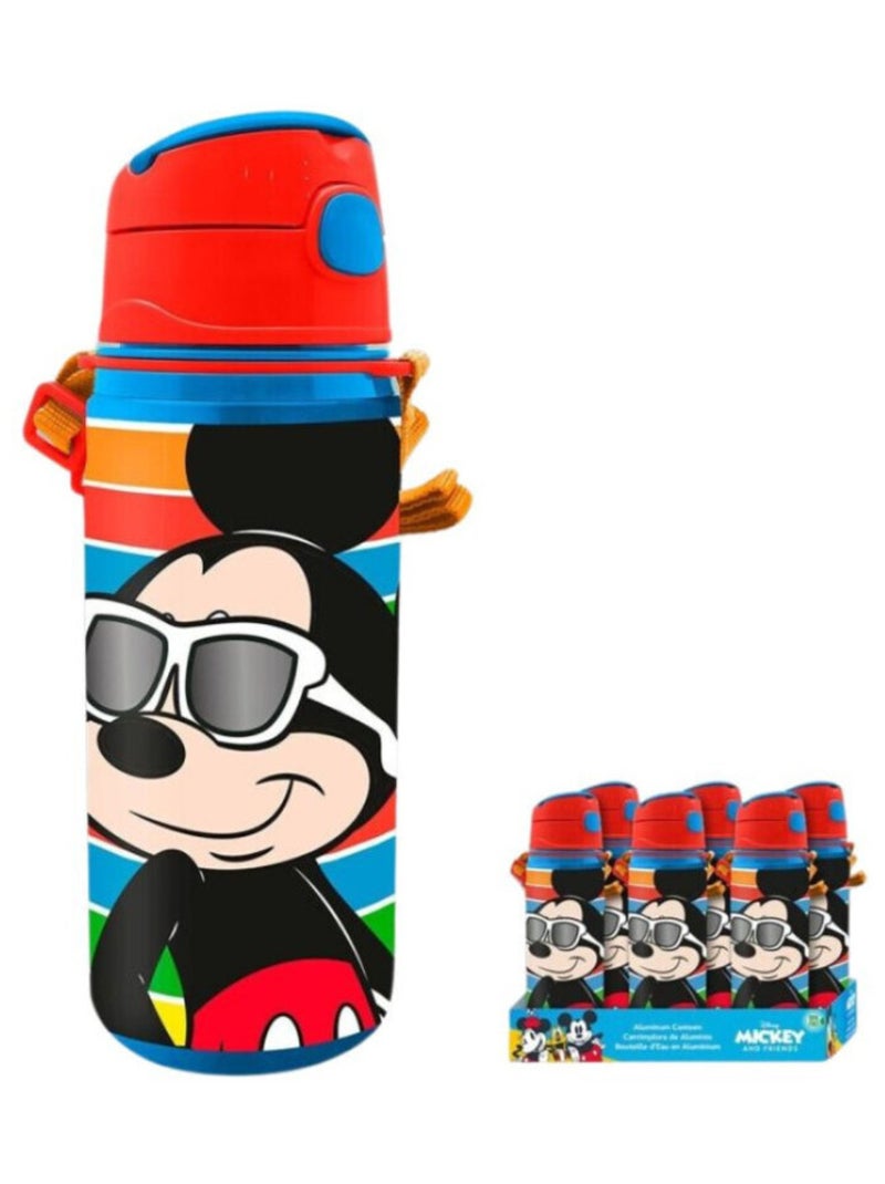 Gourde avec paille intégrée Mickey - 500 ml Rouge - Kiabi