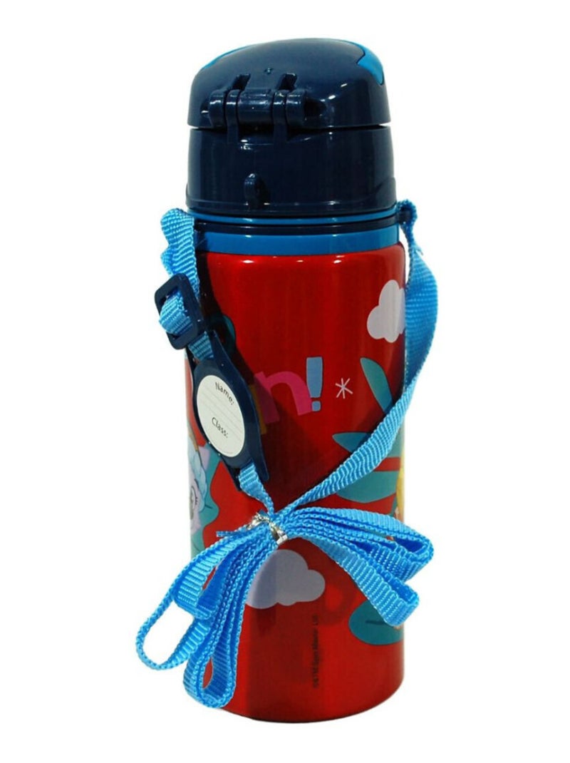 Gourde avec paille intégrée Pat' Patrouille - Personnages - Chase, Stella, Marcus - 500 ml Bleu - Kiabi