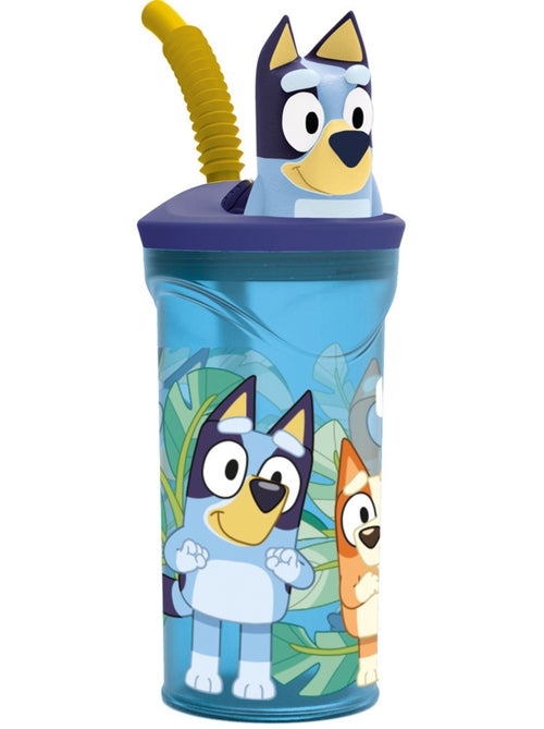 Gourde BLUEY 360 ml avec paille intégrée et bouchon violet 3D BLUEY - Kiabi Gourde BLUEY 360 ml avec paille intégrée et bouchon violet 3D BLUEY - Kiabi