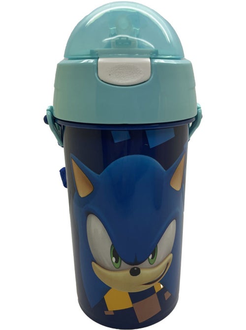 Gourde de sport 500 ml 'Sonic the Hedgehog' en PVC à sangle - Kiabi