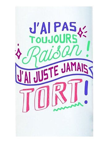 Gourde en Aluminium - Jamais tort - 500 ml