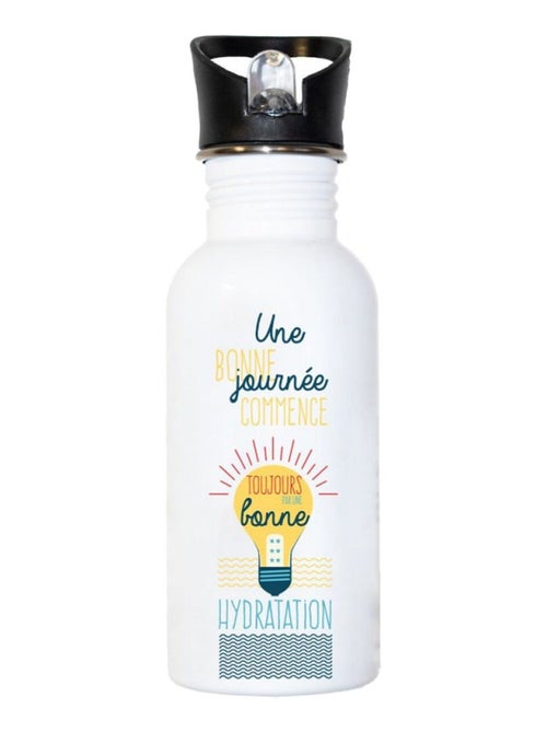 Gourde en Aluminium - Une Journée - 500 ml - Kiabi