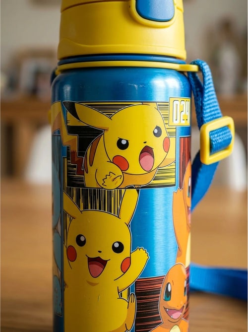 Gourde en aluminium 600 ml avec fermeture à clic pokémon - Kiabi